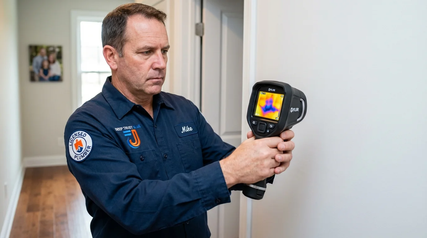 Thermal imaging leak detection by Johns Plumbing LLC in Stamford